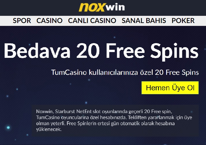 noxwin casino free spins